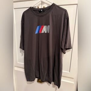 BMW “M” series Men's Charcoal Tee with Logo xxxl runs small